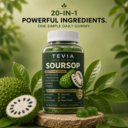 Tevia 20-in-1 Soursop Gummies
