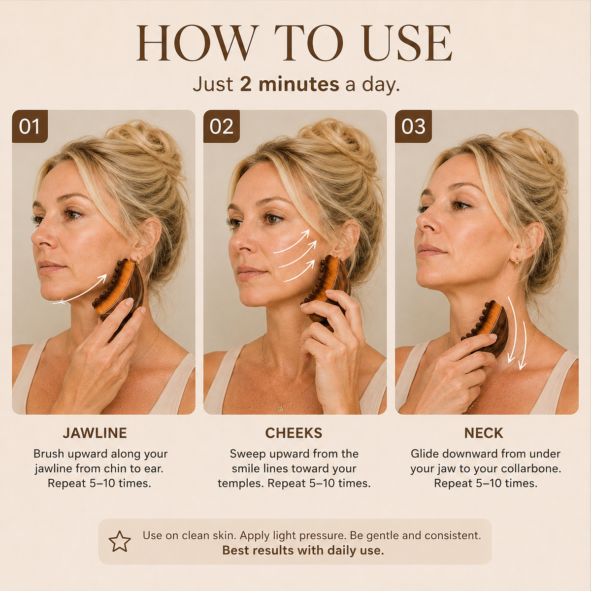 Tevia Lymphatic Face Brush