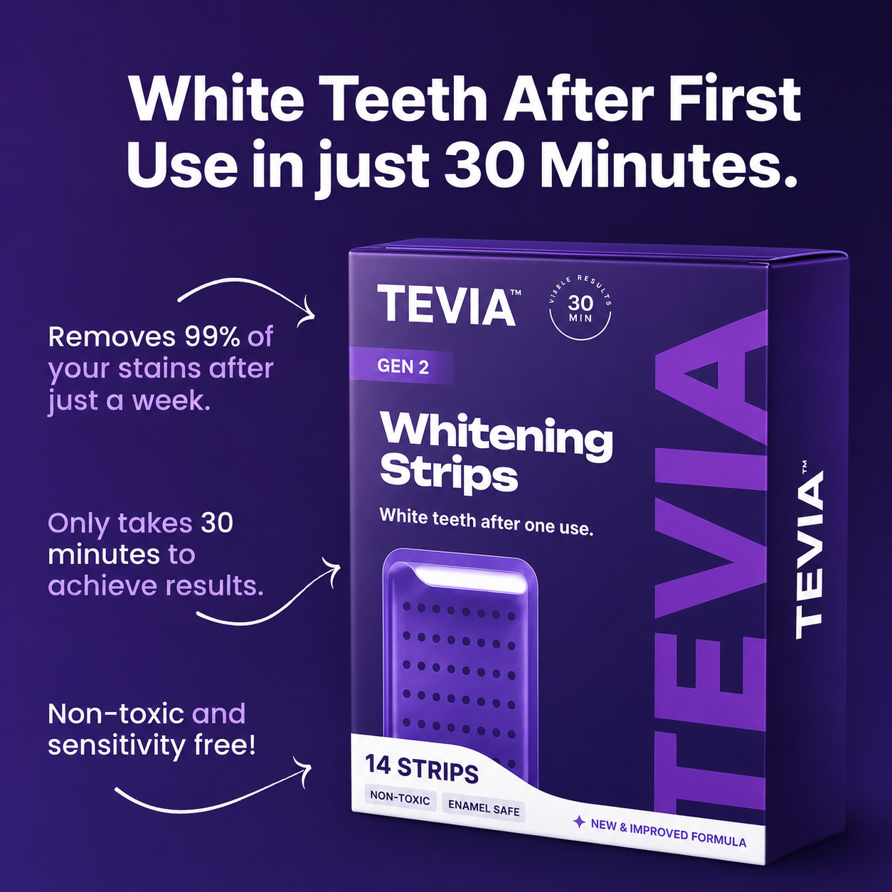 Tevia Whitening Strips